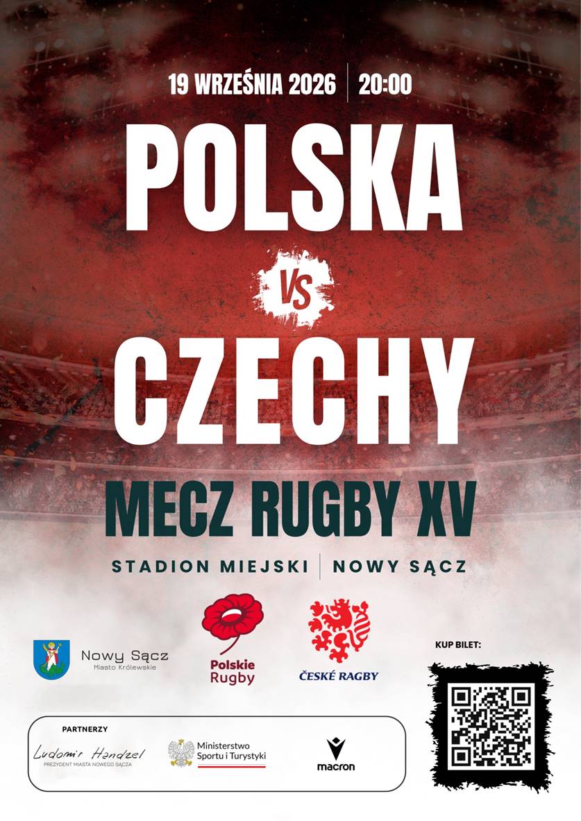 aktualność: Odbierz bilet na mecz rugby Polska - Czechy z Kartą Nowosądeczanina za darmo!